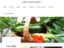 Tablet Screenshot of denlillehave.com
